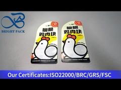 Gevriesdroogde kip plastic zak