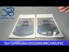 Opstaand ritssluitingszakje met doorzichtig venster