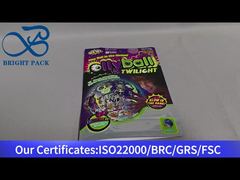 Opstaande ritssluitingszak met doorzichtig venster voor speelgoedverpakkingen