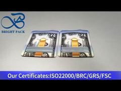 klein formaat plastic zak met ritssluiting en doorzichtig venster