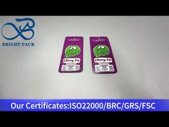 paarse kleine plastic composietzak voor kersentaart