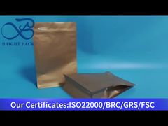 gele platte bodemzak