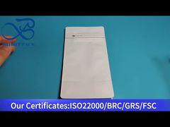 witte platte bodemzak met ventiel