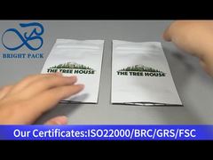 witte, op maat gemaakte kindveilige ritssluitingszak