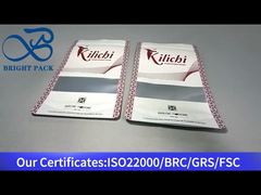 witte staande ritssluitingszak met doorzichtig venster