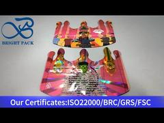 Irregular crown-shaped double-sided printed laser bag