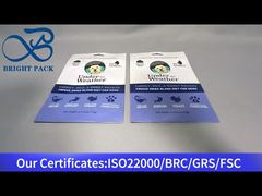 blauwe plastic zak voor snacks voor huisdieren