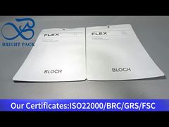 witte grote aluminium folie composiet zak met helder raam voor schoenen