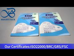 blauwe plastic ritszak met helder raam voor tandartsvlies