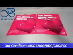 rode stand-up ziplock zak voor wascapsules aroma pods