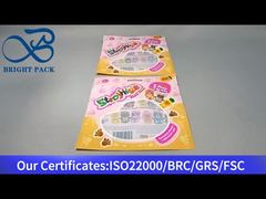 kleurrijke plastic zak met helder raam voor speelgoed voor kinderen