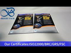 zwarte aluminiumfolie plastic stazak met transparant venster