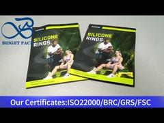 zwarte en groene aluminium-plastiek ritszak voor siliconen ringen