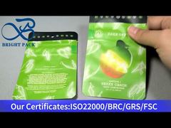 groene kleine kindveilige mylar zak