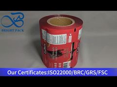 rood aluminiumfolie rolfilm voor chocolade