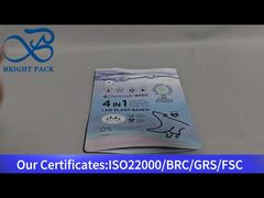 blauwe wasmiddelcapsules staande zak