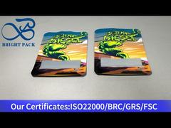 oranje aluminiumfoliecompositie ritszak met doorzichtig raam