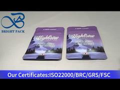 Paarse kindervriendelijke mylar tas 80g