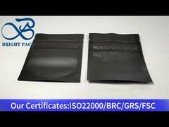 Zwarte kleine matte kind proof bag distributor