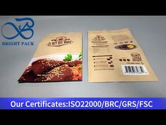 bruin stazakje met ritssluiting voor voedsel 453g