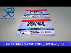 paarse opstaande hersluitbare plastic zak