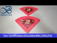 rode onregelmatig gevormde verpakkingszak voor koffie 15g