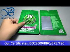 cannabis mylar-tas met helder venster