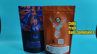 Door de VS gepatenteerde kindveilige ritssluitingszakken voor naleving van de vereisten voor cannabisapotheken