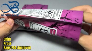 FDA-gecertificeerde, op maat gemaakte kindveilige Mylar-tassen