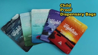 Door de VS gepatenteerde kindveilige plastic zakken voor nalevingsnormen voor cannabisapotheken