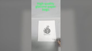 FSC-gecertificeerde gerecyclede papieren zakken van pergamijn met hoge transparantie en 100% biologisch afbreekbaar voor kleding