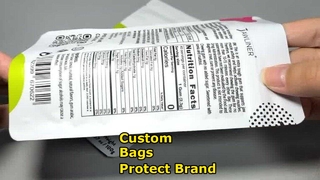 Bulk op maat gemaakte hersluitbare plastic zakken