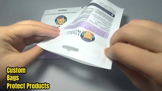 Bedrukte op maat gemaakte plastic ritsverpakkingen Groothandel