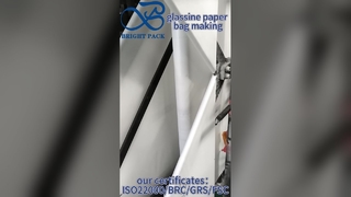 Food-grade pergamijn papieren zak groothandel op maat bedrukt voor bakkerij- en snoepmerken