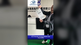 40 g biologisch afbreekbare op maat gedrukte glaspapierzakjes voor milieuvriendelijke verpakkingen