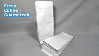 Hersluitbare koffiezakjes met platte bodem en ventiel