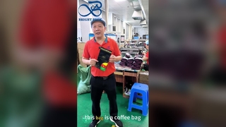 Koffiezak met klep Luchtdichte versheid voor gebrande koffiebonen