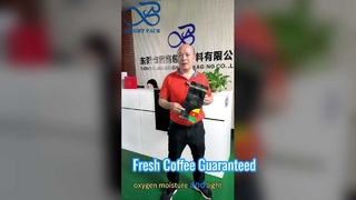 Achtzijdig afgesloten koffiezakventiel Luchtdichte opslag van verse geroosterde bonen