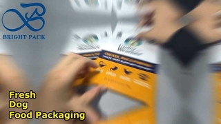 gele polyethyleen verpakkingszak voor hondenvoer 170g