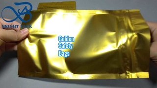 gouden kindveilige ritszak