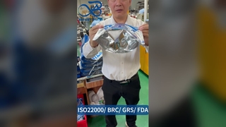 Opstaande tas met rits, luchtdicht B2B groothandel, op maat gemaakt, voedselveilig