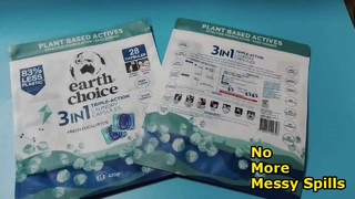 Lekvrije wascapsules met ritssluiting voor rommelvrije huishoudelijke opslagbehoeften