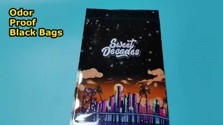 Geurbestendige zwarte aluminiumfolie composiet ritszakken voor opslag en bulkgroothandel