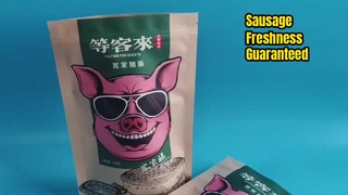 Oliebestendige kraftpapier-ritszakken voor worstversheid en delicatessenopslag