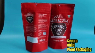 Door de VS gepatenteerde kindveilige plastic zakken voor naleving van de cannabis- en farmaceutische regelgeving