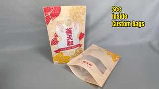 plastic verpakking met ritssluiting en op maat gemaakt doorzichtig venster