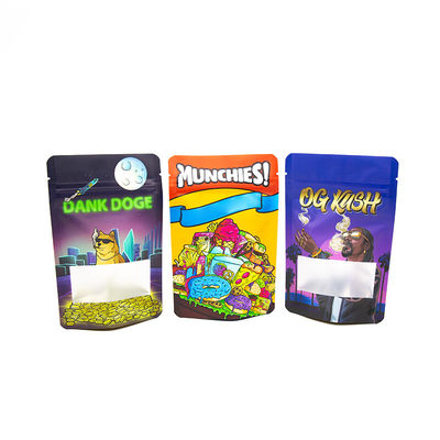 Kindervriendelijke zakken voor eetwaren Tabakverpakkingszak voor kinderbescherming Zipperverpakkingszak