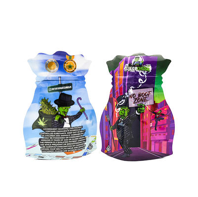 Custom Design Mylar Bag 3,5 g leeg voor veilige wietverpakking