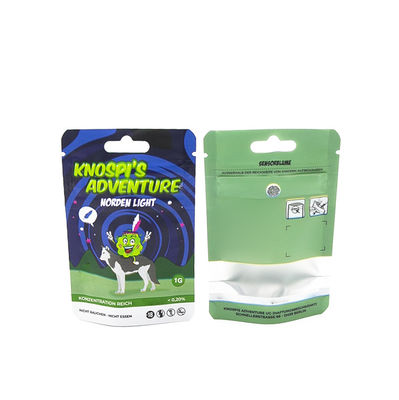 Op maat gedrukt kind-bestendige rits geurbestendige verpakkingen opnieuw vergrendelbare verpakkingen Mylar zakken voor tabakskruid Sigarettenverpakkingen