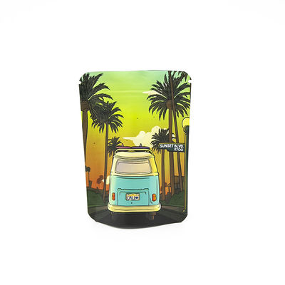 Vochtbestendige tabaksbladeren Aluminiumfolie Geurbestendige zak Kinderwagen Pocket Zipper Mylar Bag